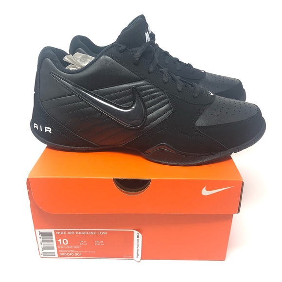 nike air baseline low black